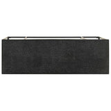 Console Table Black 110x35x76 cm Solid Acacia and Mango Wood