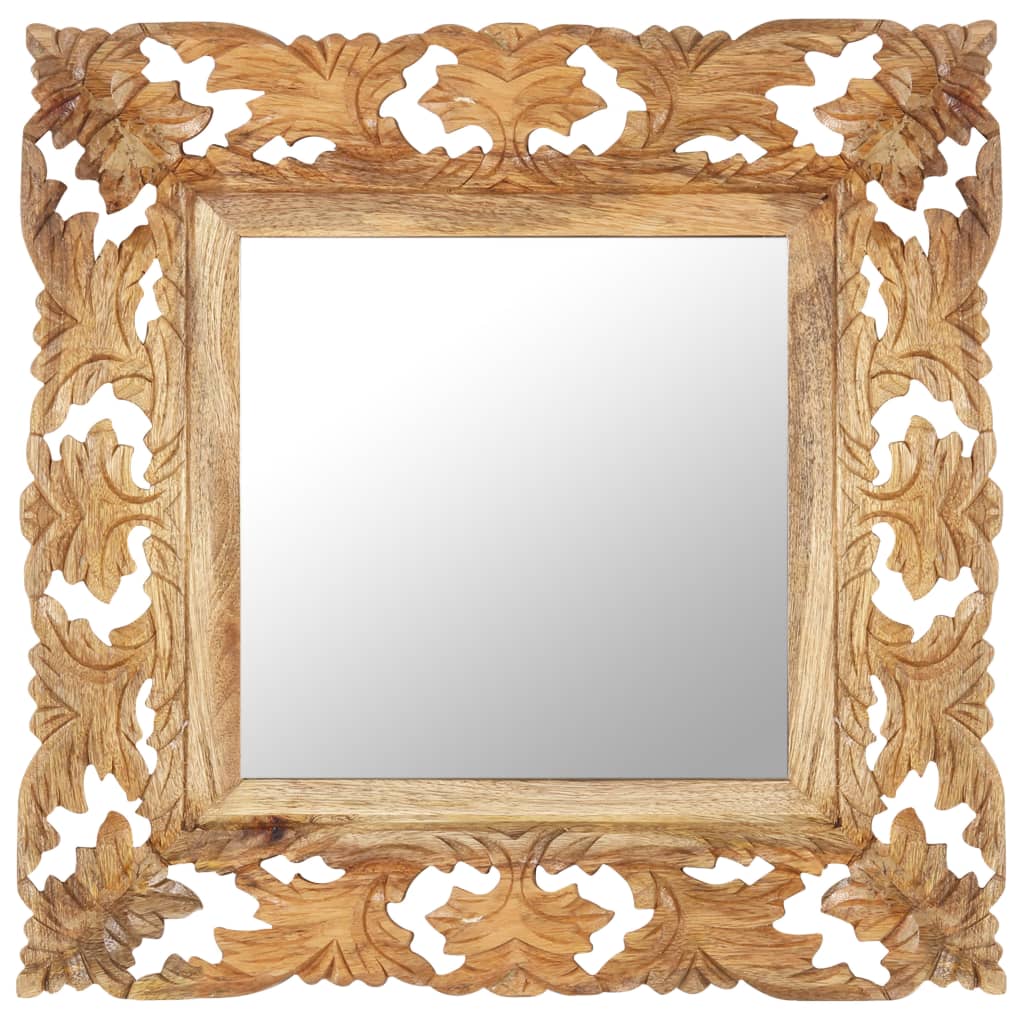 Hand Carved Mirror 110X50 Cm Solid Mango Wood