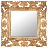 Hand Carved Mirror 110X50 Cm Solid Mango Wood