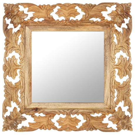 Hand Carved Mirror 110X50 Cm Solid Mango Wood