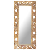 Hand Carved Mirror 110X50 Cm Solid Mango Wood