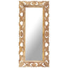 Hand Carved Mirror 110X50 Cm Solid Mango Wood