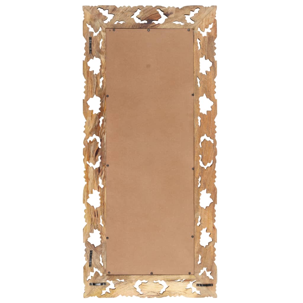 Hand Carved Mirror 110X50 Cm Solid Mango Wood