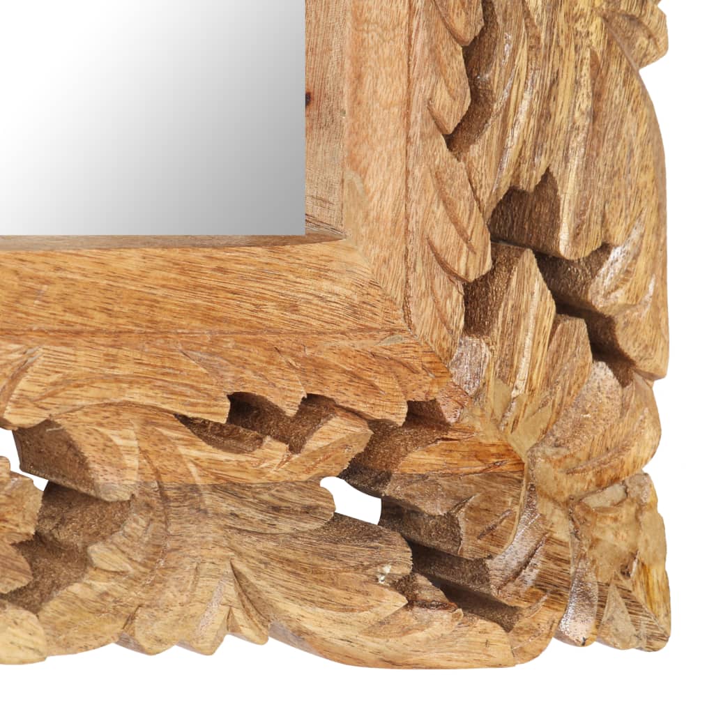 Hand Carved Mirror 110X50 Cm Solid Mango Wood
