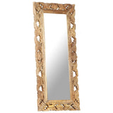 Hand Carved Mirror 110X50 Cm Solid Mango Wood