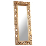 Hand Carved Mirror 110X50 Cm Solid Mango Wood