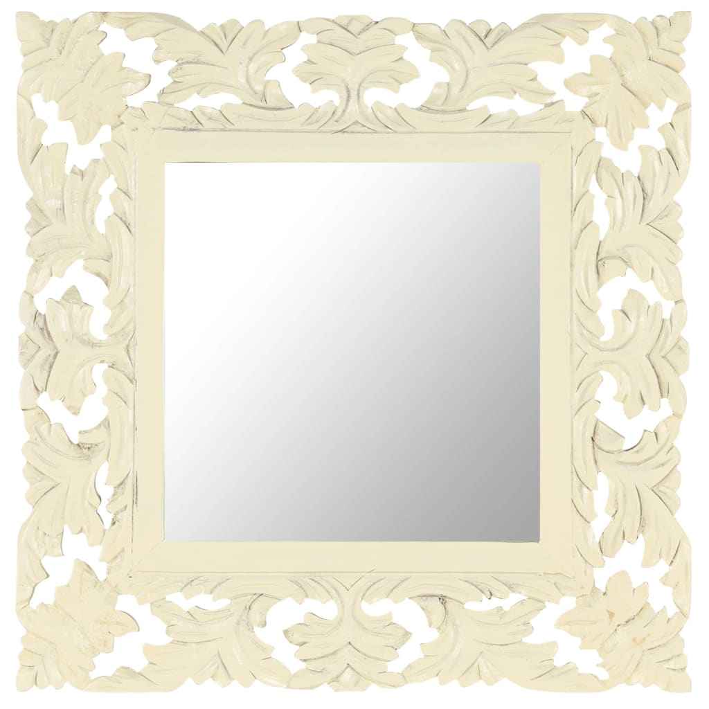 Hand Carved Mirror 110X50 Cm Solid Mango Wood