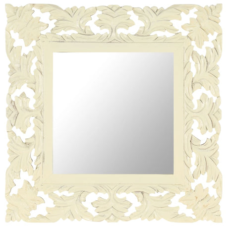 Hand Carved Mirror 110X50 Cm Solid Mango Wood