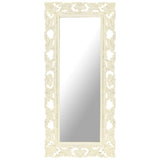 Hand Carved Mirror 110X50 Cm Solid Mango Wood
