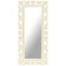 Hand Carved Mirror 110X50 Cm Solid Mango Wood