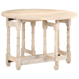 Dining Table Round 110X76 Cm Solid Mango Wood