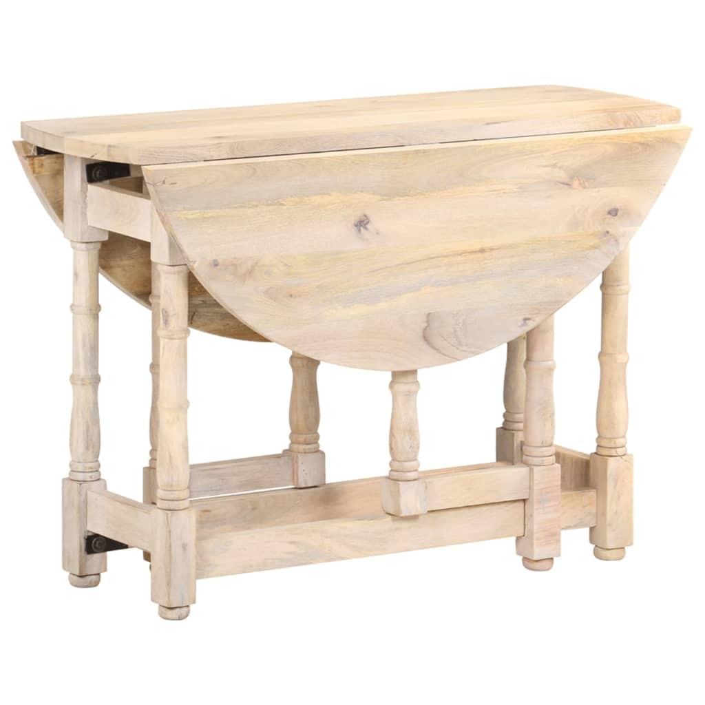 Dining Table Round 110X76 Cm Solid Mango Wood