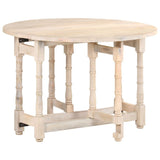 Dining Table Round 110X76 Cm Solid Mango Wood