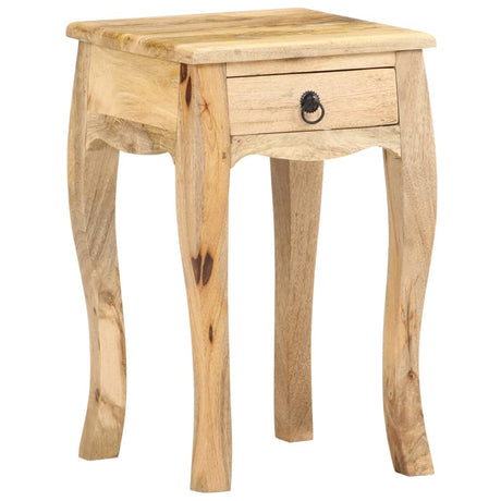 Bed Cabinet 28X28X46 Cm Solid Mango Wood