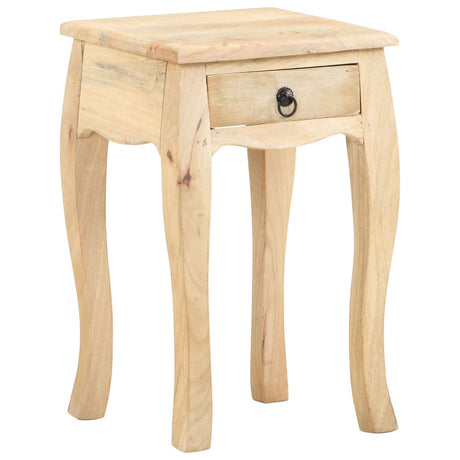 Bed Cabinet 28X28X46 Cm Solid Mango Wood