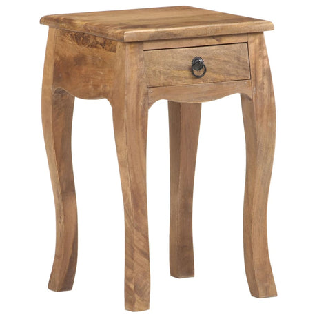 Bed Cabinet 28X28X46 Cm Solid Mango Wood