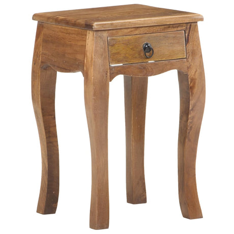 Bed Cabinet 28X28X46 Cm Solid Mango Wood