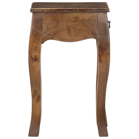 Bed Cabinet 28X28X46 Cm Solid Mango Wood