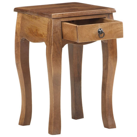 Bed Cabinet 28X28X46 Cm Solid Mango Wood