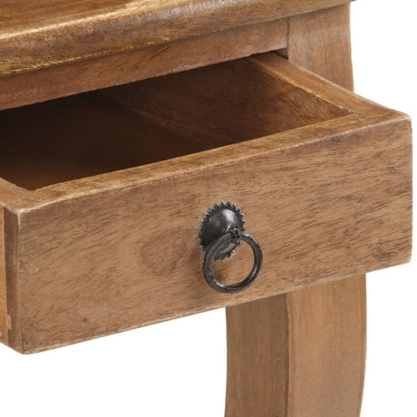 Bed Cabinet 28X28X46 Cm Solid Mango Wood
