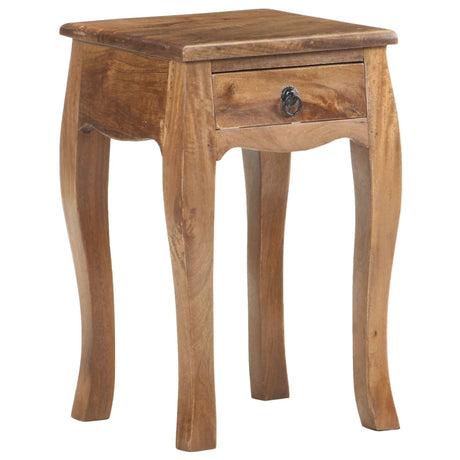 Bed Cabinet 28X28X46 Cm Solid Mango Wood