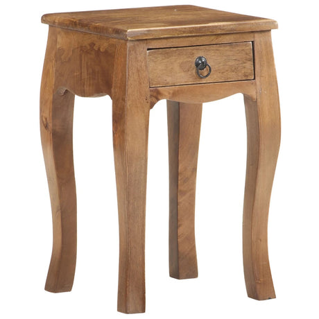 Bed Cabinet 28X28X46 Cm Solid Mango Wood