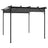 Pergola With Retractable Roof White 3X3 M Steel