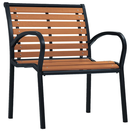 Garden Chairs 2 Pcs Steel And Wpc