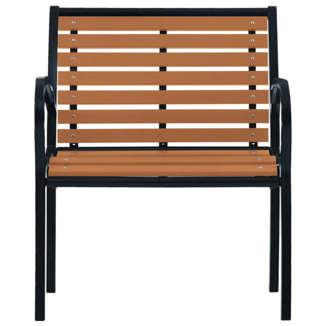 Garden Chairs 2 Pcs Steel And Wpc