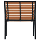Garden Chairs 2 Pcs Steel And Wpc