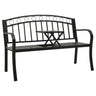 Garden Bench 125 Cm Steel