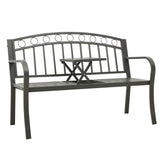 Garden Bench 125 Cm Steel