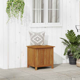 Garden Storage Box Solid Acacia Wood