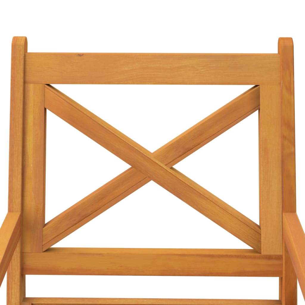 Outdoor Dining Chairs 3 Pcs Solid Wood Acacia
