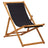 Folding Beach Chair Eucalyptus Wood And Fabric