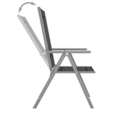 Folding Garden Chairs 2 Pcs Textilene Black