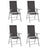 Folding Garden Chairs 2 Pcs Textilene Black