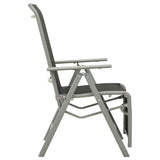Reclining Garden Chairs 2 Pcs Textilene And Aluminium