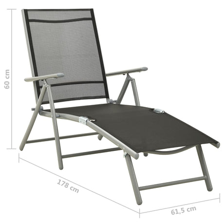 3 Piece Garden Lounge Set Textilene And Aluminium