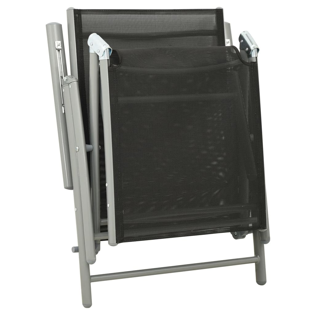 3 Piece Garden Lounge Set Textilene And Aluminium