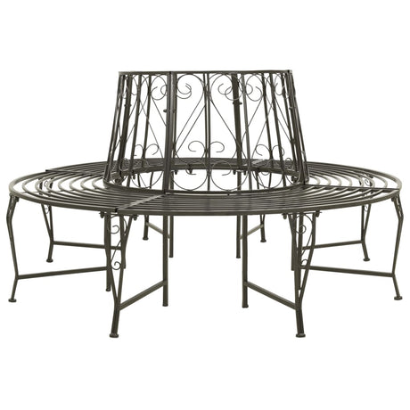 Garden Tree Bench 160 Cm Steel