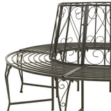 Garden Tree Bench 160 Cm Steel