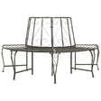 Garden Tree Bench 160 Cm Steel