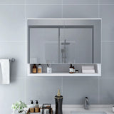 Led Bathroom Mirror Cabinet 80X15X60 Cm Mdf