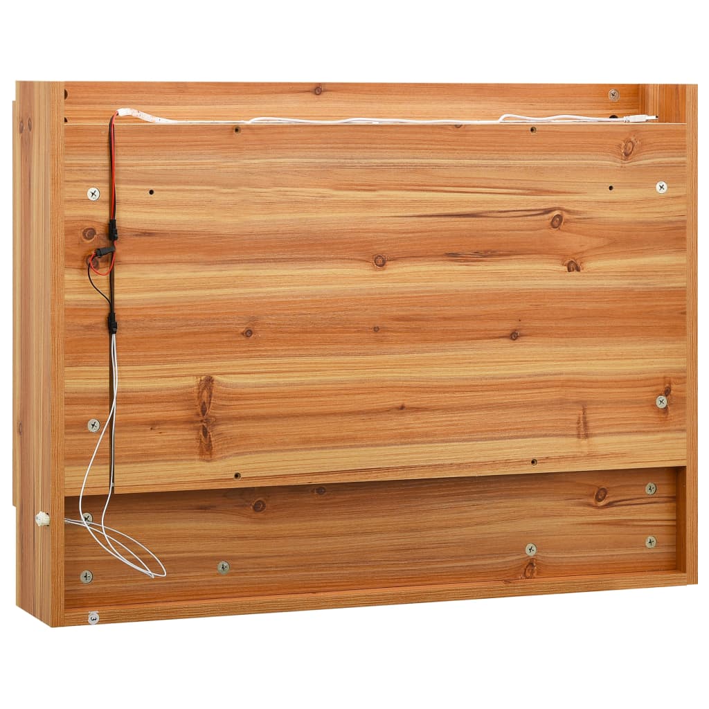 Led Bathroom Mirror Cabinet 80X15X60 Cm Mdf
