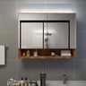 Led Bathroom Mirror Cabinet 80X15X60 Cm Mdf