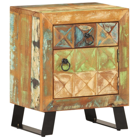 Bedside Cabinet 40X30X50 Cm Solid Reclaimed Wood