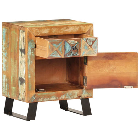 Bedside Cabinet 40X30X50 Cm Solid Reclaimed Wood
