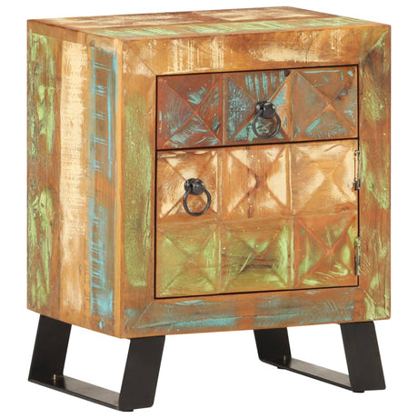 Bedside Cabinet 40X30X50 Cm Solid Reclaimed Wood