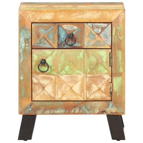 Bedside Cabinet 40X30X50 Cm Solid Reclaimed Wood
